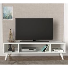 Έπιπλο Τηλεόρασης ArteLibre Samos Λευκό 120x35x40cm 14410049 ArteLibre |  Έπιπλα τηλεόρασης στο espiti