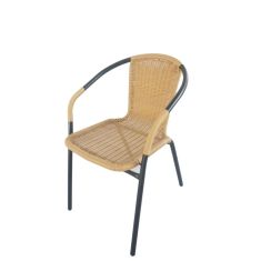 Πολυθρόνα ArteLibre Rattan Mercury Μπεζ/Μαύρο 54x61x73cm 14450003 ArteLibre |  Καναπέδες - Καρέκλες  στο espiti