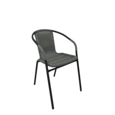 Πολυθρόνα ArteLibre Rattan Mercury Γκρι/Μαύρο 54x61x73cm 14450004 ArteLibre |  Καναπέδες - Καρέκλες  στο espiti