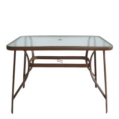 Τραπέζι Μεταλλικό ArteLibre SUN Καφέ 120x70x70cm 14450028 ArteLibre |  Τραπέζια κήπου στο espiti