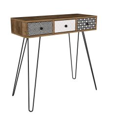 Κονσόλα ArteLibre LIDYA Καφέ Με Σχέδιο 90x35x91cm 14410110 ArteLibre |  Συρταριέρες -Κονσόλες στο espiti