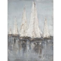  Πίνακας ArteLibre "Ιστιοφόρα" Καμβάς 80x80cm 14670033 ArteLibre |  Πίνακες στο espiti