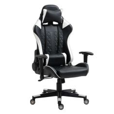 Καρέκλα Γραφείου ArteLibre Gaming ENNIS Μαύρο/Λευκό PVC 70x55x122-131cm 14730002 ArteLibre |  Καρέκλες γραφείου στο espiti