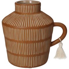 Βάζο ArteLibre Καφέ Κεραμικό 18.4x14.8x17.9cm 05150116 ArteLibre |  Βάζα στο espiti