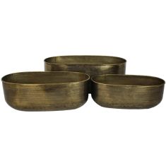 Κασπώ ArteLibre Μπρονζέ Μέταλλο 74x34.5x29cm Σετ 3Τμχ 05152732 ArteLibre |  Οικιακά στο espiti