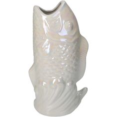 Βάζο ArteLibre Ψάρι Ιβουάρ Κεραμικό 15.5x10.5x28cm 05154186 ArteLibre |  Βάζα στο espiti