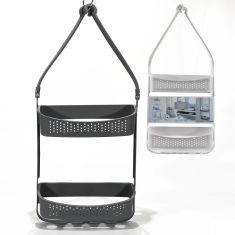 Ραφιέρα Ντουζιέρας 2 Ράφια Πλαστικό 11x32x69cm Σε 2 Χρώματα 06510431 ArteLibre |  Στήλες Μπάνιου στο espiti