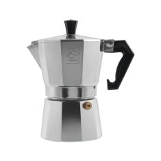 Καφετιέρα Espresso 2 Φλυτζανιών Με Λαβή Βακελίτη Ασημί/Μαύρο Αλουμίνιο 06510446 ArteLibre |  Εργαλεία Κουζίνας - Αξεσουάρ στο espiti