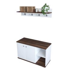 Έπιπλο Εισόδου ArteLibre FURAHA Καρυδί Μοριοσανίδα 90x33x52.2cm 14870004 ArteLibre |  Βιτρίνες - Έπιπλα εισόδου στο espiti