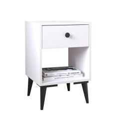 Κομοδίνο ArteLibre AMARI Λευκό Μοριοσανίδα 43x43x67.5cm 14870064 ArteLibre |  Κομοδίνα στο espiti