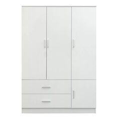 Ντουλάπα ArteLibre TUBEROSA Λευκό Μοριοσανίδα 120x50x180cm 14370195 ArteLibre |  Ντουλάπες ρούχων στο espiti