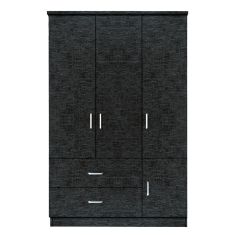 Ντουλάπα ArteLibre TUBEROSA Μαύρο Μοριοσανίδα 120x50x180cm 14370196 ArteLibre |  Ντουλάπες ρούχων στο espiti