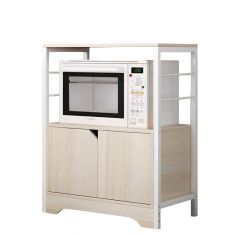 Ραφιέρα Κουζίνας ArteLibre AMUR Maple/Λευκό MDF/Μέταλλο 60x30x70cm 14370219 ArteLibre |  Σετ Κουζίνες στο espiti
