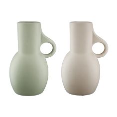Βάζο ArteLibre Με Χερούλι Κεραμικό 11x19x30cm Σε 2 Χρώματα 05160212 ArteLibre |  Βάζα στο espiti