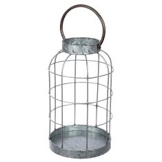 Φανάρι ArteLibre Γκρι Μέταλλο 37cm 05160612 ArteLibre |  Διακοσμητκά στο espiti
