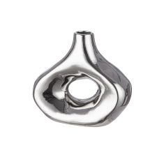 Βάζο ArteLibre Ασημί Κεραμικό 20.5x8.5x18.5cm 05160965 ArteLibre |  Βάζα στο espiti