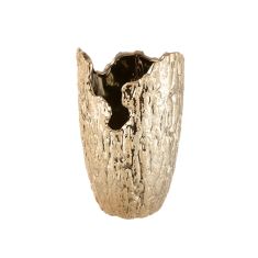 Βάζο Κωνικό 'Crepa' Κεραμικό Χρυσό 22x14cm 05161064 ArteLibre |  Βάζα στο espiti