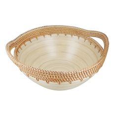 Μπολ ArteLibre Εκρού Μπαμπού/Rattan 34.5x30x15cm 05161172 ArteLibre |  Βάζα στο espiti
