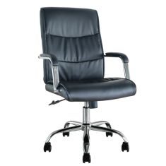 Καρέκλα Γραφείου Διευθυντή ArteLibre CHARLES Μαύρο PVC 55.5x65x111cm 14230101 ArteLibre |  Καρέκλες γραφείου στο espiti
