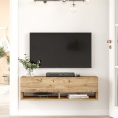 Έπιπλο Τηλεόρασης ArteLibre BEXLEY Πεύκο Μοριοσανίδα 100x31.6x29.6cm 15350043 ArteLibre |  Έπιπλα τηλεόρασης στο espiti