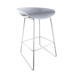 Σκαμπό Bar ArteLibre VICTORY Λευκό PP/Μέταλλο 43x42x85cm 14600118 ArteLibre |  Σκαμπώ κήπου στο espiti