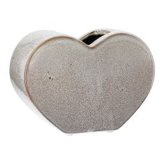 Βάζο 'Heart' Κεραμικό Μπεζ 8.5x20x14cm 05161262 ArteLibre |  Βάζα στο espiti