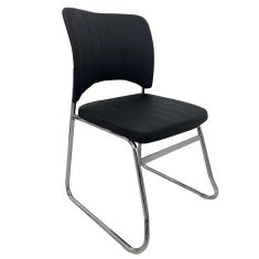 Καρέκλα Επισκέπτη COMFORTHUB Μαύρο/Χρώμιο PU/Μέταλλο 43x42x78cm 14960012 ArteLibre |  Καρέκλες γραφείου στο espiti