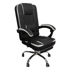 Καρέκλα Γραφείου OPTISEAT Μαύρο/Λευκό PVC/Μέταλλο 67x65x105-115cm 14960025 ArteLibre |  Καρέκλες γραφείου στο espiti