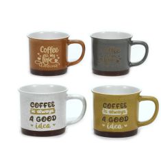 Κούπα 'Coffee' 36.5cl Κεραμικό Σε 4 Σχέδια 06512386 ArteLibre |  Ποτήρια στο espiti