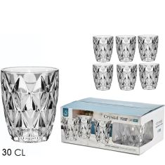 Ποτήρια Crystal Διάφανα/Γυαλί 30cl 6Τμχ 06512522 ArteLibre |  Ποτήρια στο espiti