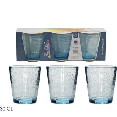 Ποτήρια Γαλάζιο/Γυαλί 30cl 3Τμχ 06512665 ArteLibre |  Ποτήρια στο espiti