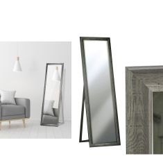 Καθρέφτης Γκρι/Βελανιδιά Ξύλο 48.5x159cm 06512735 ArteLibre |  Καθρέπτες στο espiti