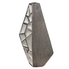  Βάζο Κεραμικό Ασημί χρώμα 21X8X36Cm 21X8X36Cm 05161406 ArteLibre |  Βάζα στο espiti
