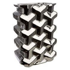  Βάζο Ορθογώνιο Κεραμικό Ασημί χρώμα 15X10X22Cm 15X10X22Cm 05161483 ArteLibre |  Βάζα στο espiti