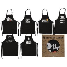 Ποδιά Κουζίνας ‘Cook & Grill’ Μαύρο Βαμβακερό 80x60cm Σε 6 Σχέδια 06530255 ArteLibre |  Εργαλεία Κουζίνας - Αξεσουάρ στο espiti