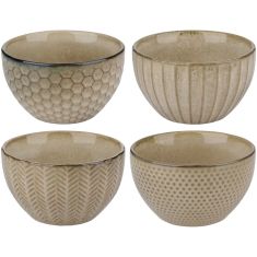 Μπολ Reactive Glaze Μπεζ Σε 4 Σχέδια 06451517 ArteLibre |  Πιάτα-Μπωλ στο espiti
