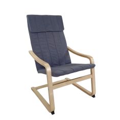 Πολυθρόνα ArteLibre NORDVIK Γκρι/Φυσικό Ύφασμα/Ξύλο 60x71x105cm 14350020 ArteLibre |  Πολυθρόνες σαλονιού στο espiti