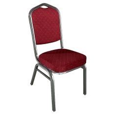 Καρέκλα Catering ArteLibre AUREVIA Κόκκινο/Ασημί Ύφασμα/Μέταλλο 57x40x93cm 14980018 ArteLibre |  Καρέκλες στο espiti