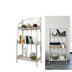 Ραφιέρα Με 3 Ράφια Decape 59x31x125cm Λευκό 06514005 ArteLibre |  Στήλες Μπάνιου στο espiti