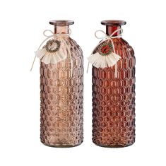 Βάζο ArteLibre Μπουκάλι Γυαλί 8.5x8.5x25cm Σε 2 Χρώματα 05160379 ArteLibre |  Βάζα στο espiti