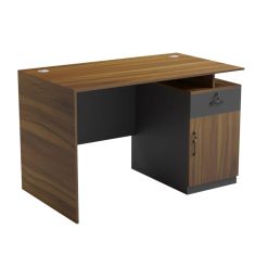 ΓΡΑΦΕΙΟ ΜΕ ΔΕΞΙΟ ΝΤΟΥΛΑΠΙ TACTIC HM18389.03 ΜΕΛΑΜΙΝΗ ΣΕ ΚΑΡΥΔΙ-ΓΚΡΙ 120x70x76Υεκ |  Γραφεία στο espiti