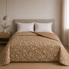 Κουβερλί Υπέρδιπλο 220x240 Olia Beige Astron Italy |  Κουβερλί Μονά στο espiti