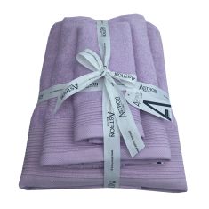 Πετσέτες σετ 3τμχ Light Lilac Astron Italy |  Σετ Πετσέτες στο espiti