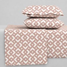 Σεντόνια King Size (ΣΕΤ) 2Χ(2,60Χ2,80)+2Χ(52Χ72) Chiara Chocolat Astron Italy |  Astron στο espiti