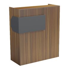 ΓΡΑΦΕΙΟ ΥΠΟΔΟΧΗΣ (RECEPTION) GAND HM2154.03 ΜΕΛΑΜΙΝΗ ΚΑΡΥΔΙ/ΓΚΡΙ 95.5x40x110Υεκ |  Γραφεία στο espiti