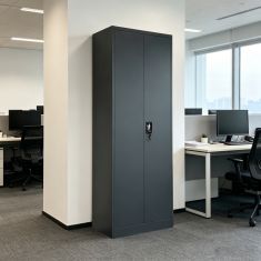 Μεταλλική ντουλάπα Ugren pakoworld ανθρακί 70x40x180εκ |  Ντουλάπια γραφείου στο espiti
