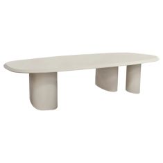 ΤΡΑΠΕΖΙ ΤΡΑΠΕΖΑΡΙΑΣ FIBER CEMENT ΟΒΑΛ GLEN HM6598.02 ΜΠΕΖ 260x95x75Υεκ |  Τραπέζια κήπου στο espiti