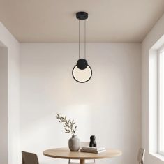Φωτιστικό οροφής Ganden pakoworld led μαύρο μεταλλικό Φ26,5x20εκ |  Οροφής στο espiti