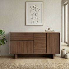 Μπουφές Capri Megapap χρώμα καρυδί milano 146x45x76,5εκ. |  Μπουφέδες στο espiti