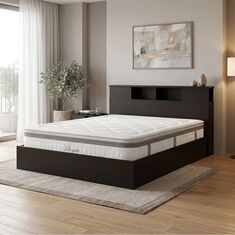 Κρεβάτι με στρώμα Olympus Utopia pakoworld wenge 160x200εκ |  Κρεβάτια στο espiti